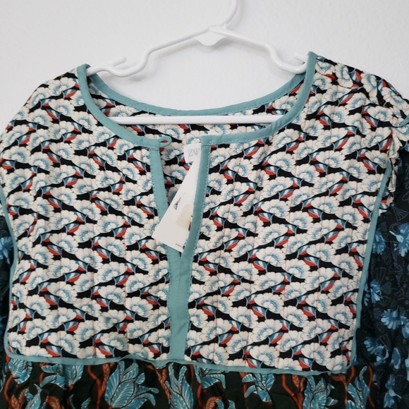 Zara girl boho floral tunic size 10 NWT - Picture 2 of 4